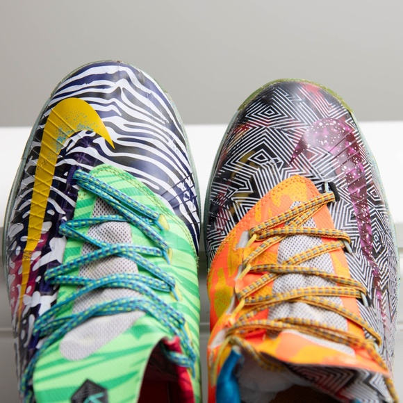 Nike KD 6 What The Kevin Durant Men's Size 10 669809-500 - Pre Owned - Picture 10 of 11